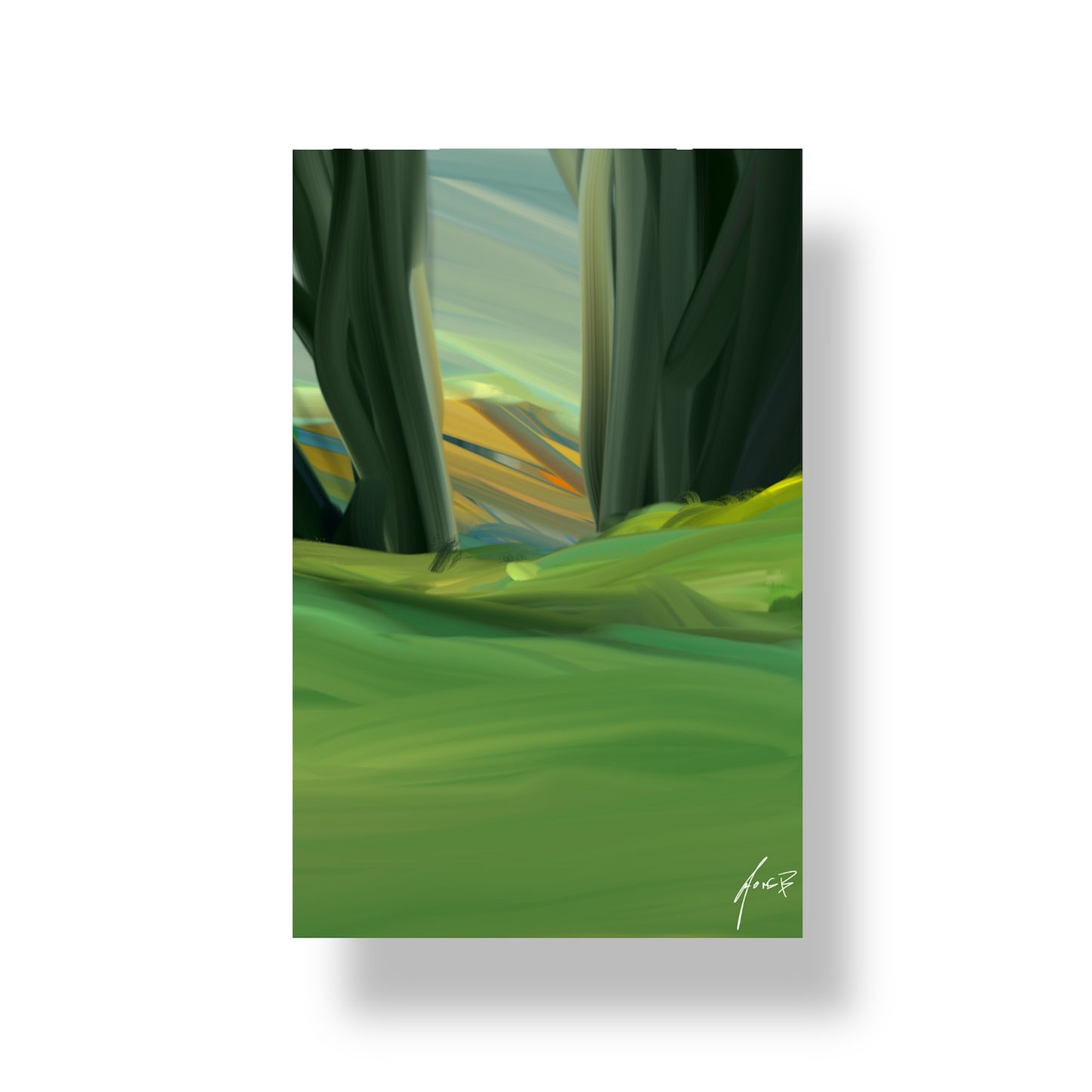BETWEEN THE TREES-A GLIMPSE OF LIGHT – Print | Design by KREMSBERGER